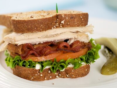 Leftover Turkey Club Sandwich