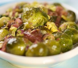 Caramelized Brussels Sprouts with Pistachios