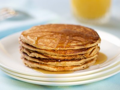 Buttermilk Whole Wheat Pancakes with Orange Zest