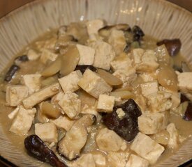 Chinese Braised Mushrooms and Tofu