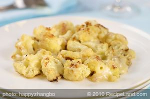Roasted Cauliflower with Asiago/Parmesan and Orange Zest