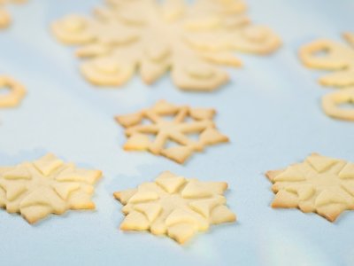 Christmas Snow Flake Cookies