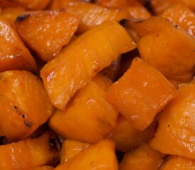 Paleo Maple Syrup Roasted Sweet Potatoes