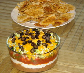 Seven Layer Taco Dip - Superbowl