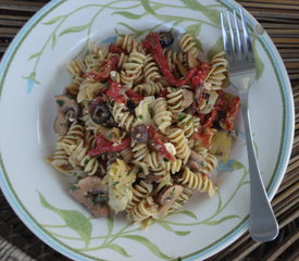 Mediterranean Pasta Salad With Feta Vinaigrette