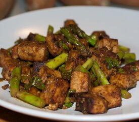 Orange and Miso Roasted Tofu and Asparagus