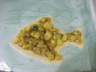 Homemade Fish shaped Appetizer