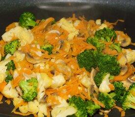 Golden Tofu and Fresh Veggies with Maple Barbecue Sauce