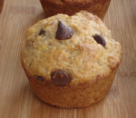 Snacky Banana Chocolate Chip Muffins