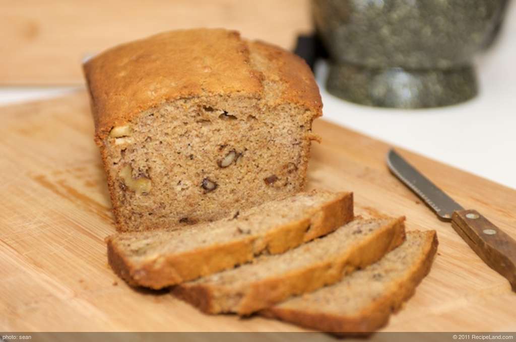 Sour Cream Banana and Walnut Bread recipe
