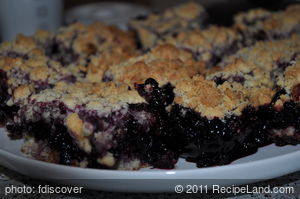 Blackberries Crumb Bars recipe