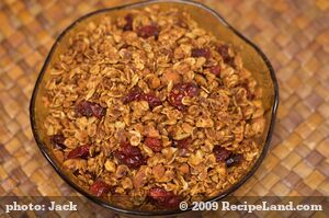 Cranberry and Almond Granola recipe