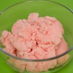 Fresh Watermelon and Low-fat Vanilla Yogurt Ice