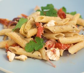 Mediterranean Pasta Salad With Feta Vinaigrette