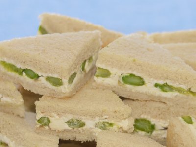 Asparagus Cheese Party Sandwiches