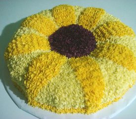 Homemade Sunflower Cake