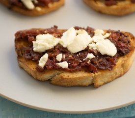 Sun-Dried Tomato Jam with Goat Cheese Crostini