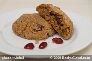 Cranberry, Orange and Nut Cookies recipe