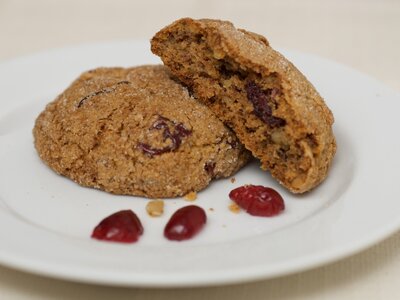 Cranberry, Orange and Nut Cookies