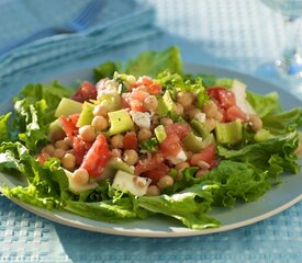 15 Minute Greek Garbanzo Bean Salad