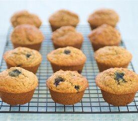 Buttermilk Bran and Blueberry Muffins