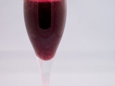 Blueberry Ginger Bellini