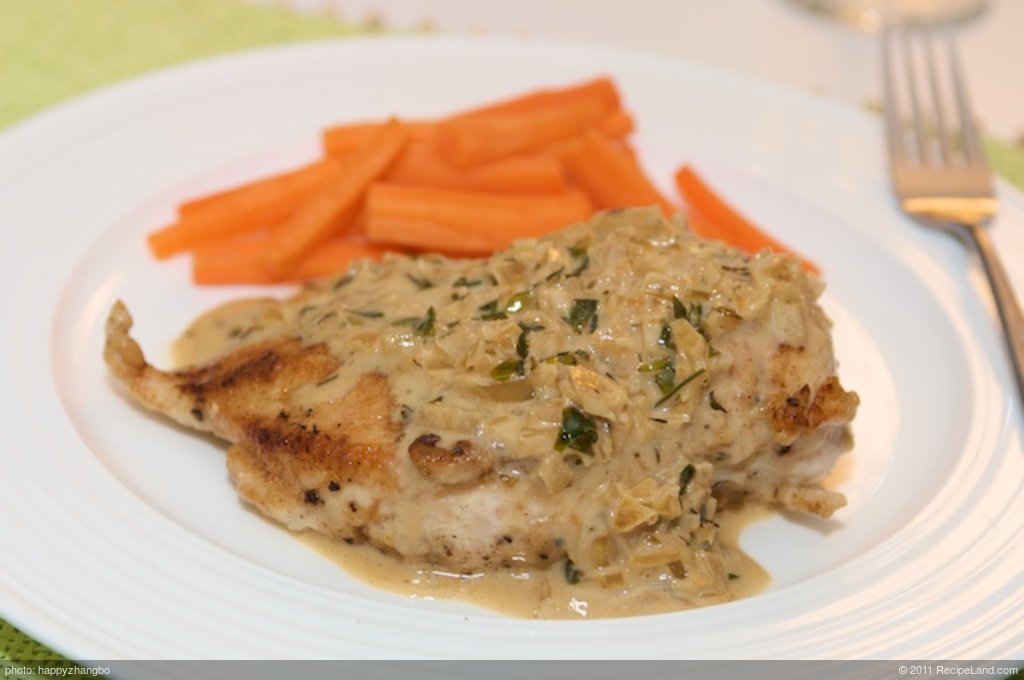 Chicken in Wine and Cream Sauce