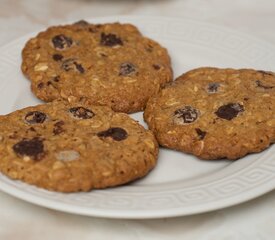 Low Fat and Low Calorie Oatmeal Chocolate Chip Cookies