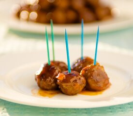 Honey Garlic Glazed Meatballs