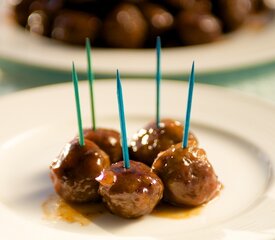 Honey Garlic Glazed Meatballs