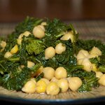 Spiced Kale and Chickpeas