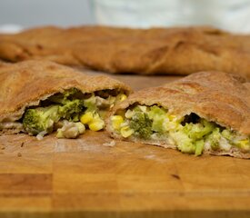 Broccoli and Corn Calzone