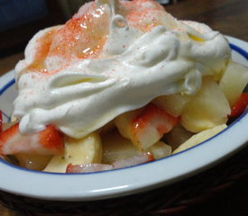 Fruit Salad with Cream