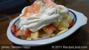 Fruit Salad with Cream recipe