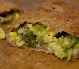 Broccoli and Corn Calzone