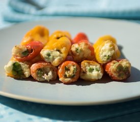 Ricotta Stuffed Sweet Baby Peppers-Vegetarian Version