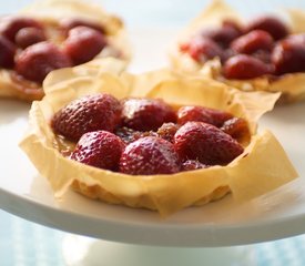 Berries and Ricotta  Mini Phyllo Tarts