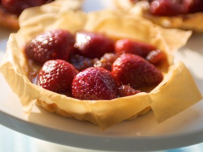 Berries and Ricotta  Mini Phyllo Tarts