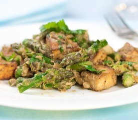 Asparagus and Tofu with Indian Spices