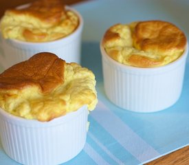 Fluffy Asparagus and Goat Cheese Soufflés