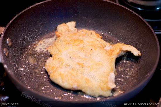 Brown the chicken breast in the skillet