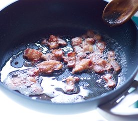 Green Beans and Bacon with Sautéed Mushrooms and Shallots