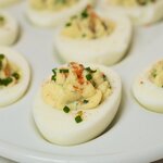 Chive Tarragon Deviled Eggs-Easter