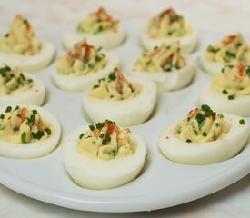 Chive Tarragon Deviled Eggs-Easter