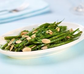 Green Beans with Toasted Almond Gremolata