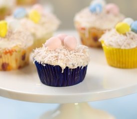 Easter Yogurt Lemon Cupcakes with Lemon Cream Cheese Frosting