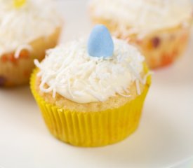 Easter Yogurt Lemon Cupcakes with Lemon Cream Cheese Frosting