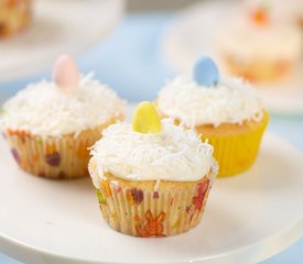 Easter Yogurt Lemon Cupcakes with Lemon Cream Cheese Frosting