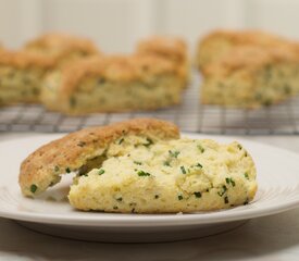 Cheddar Cornmeal Biscuits with Chives