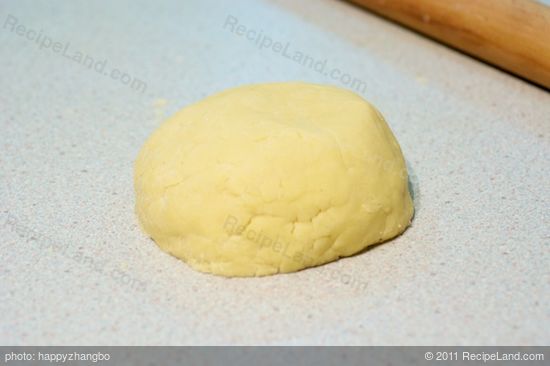 The mixed dough